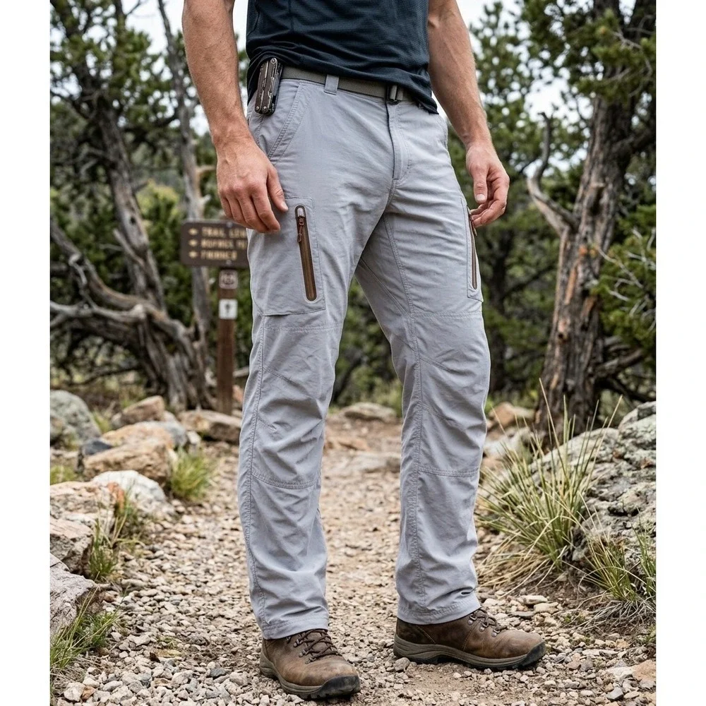 Simms G4 Fishing Pants Mens 40x34 Gray Technical Nylon Utility Cargo 33325